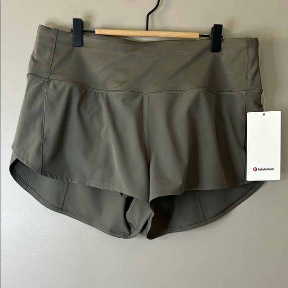 lululemon athletica Pants - NWT Lululemon Speed Up HR Short 2.5” Size 12 Rover Gray Green